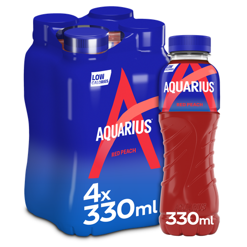 AQUARIUS 0.33 RED PEACH (4)PET