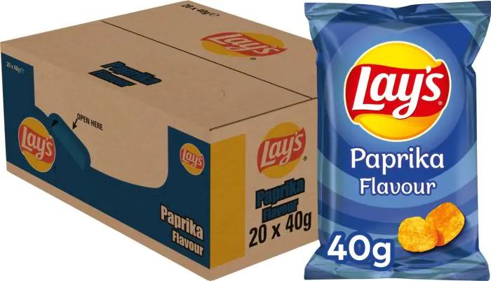 CHIPS LAYS PAPRIKA 40G (20)