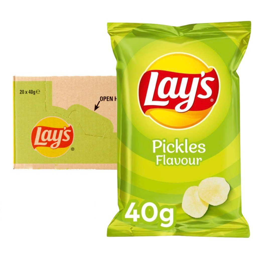 CHIPS LAYS PICKELS 40G (20)