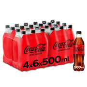 COCA-COLA ZERO 0.5 (4X6) PET