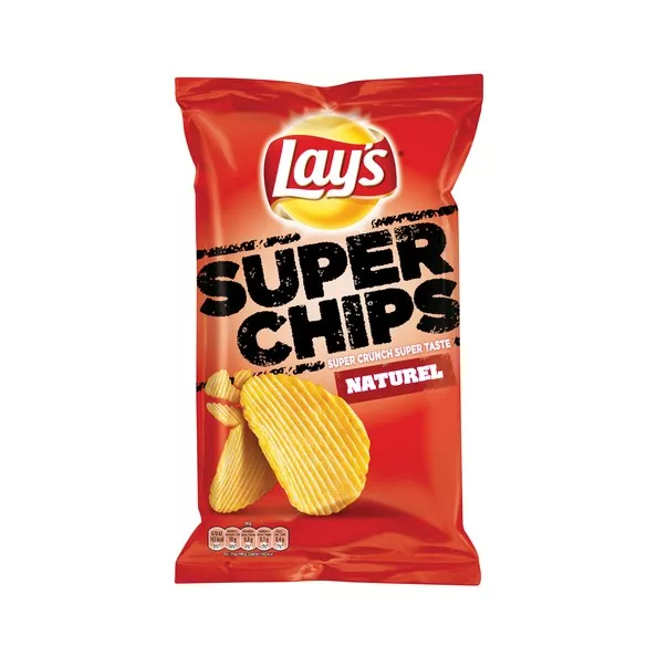 LAYS SUPER CHIPS ZOUT 200GR.