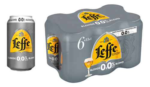 LEFFE 0.0% BLOND CANS 0.33 (6)