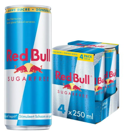 RED BULL CANS 0% SUGAR 0.25(4)