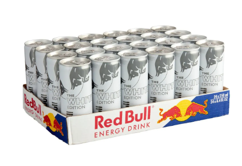 RED BULL CANS WHITE 0.25 (24)