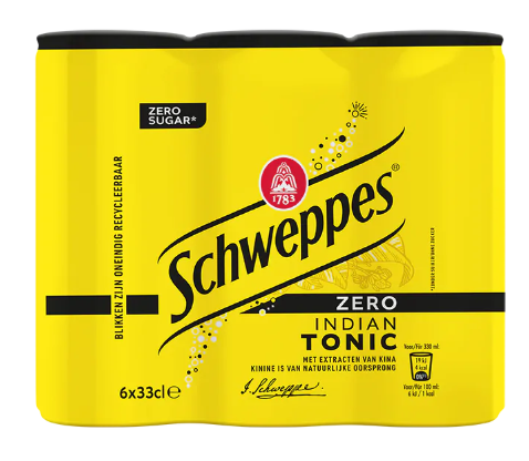 SCHWEP TONIC ZERO CANS 0.33(6)