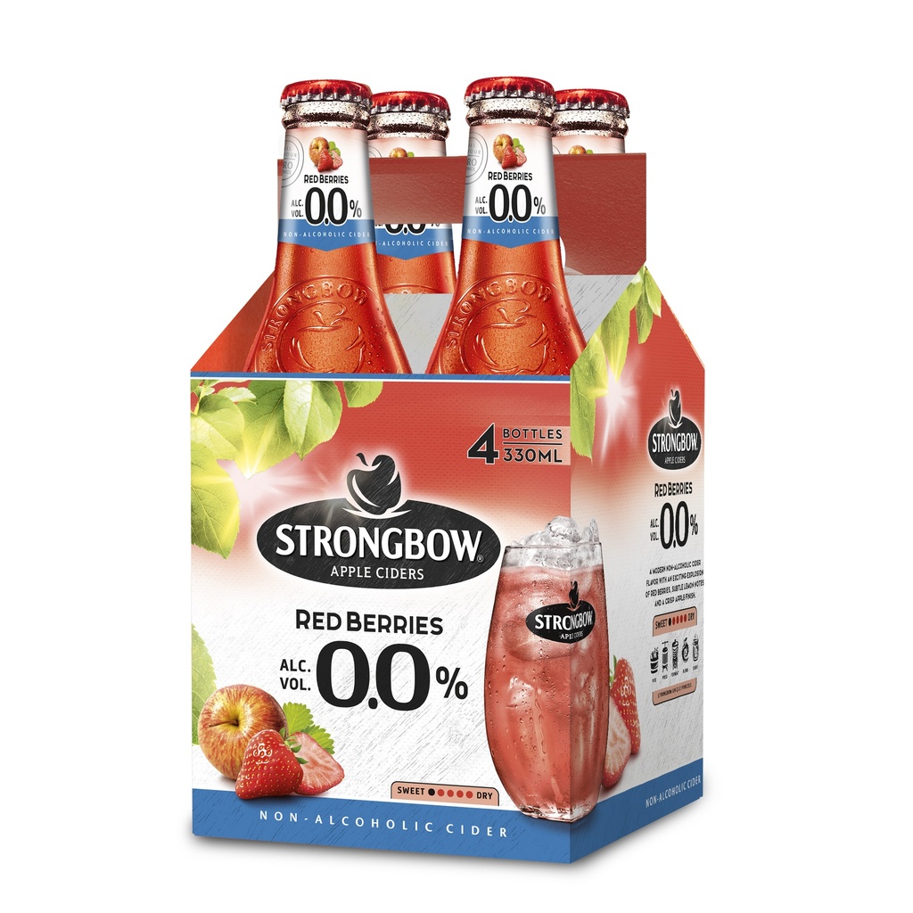 STRONGBOW 0.0% RED 1/3 (4)