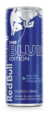 RED BULL CANS BLUE 0.25