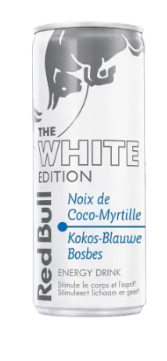 RED BULL CANS WHITE 0.25