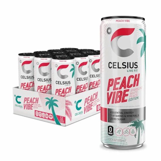 CELSIUS PEACH 0.25 CANS (12)