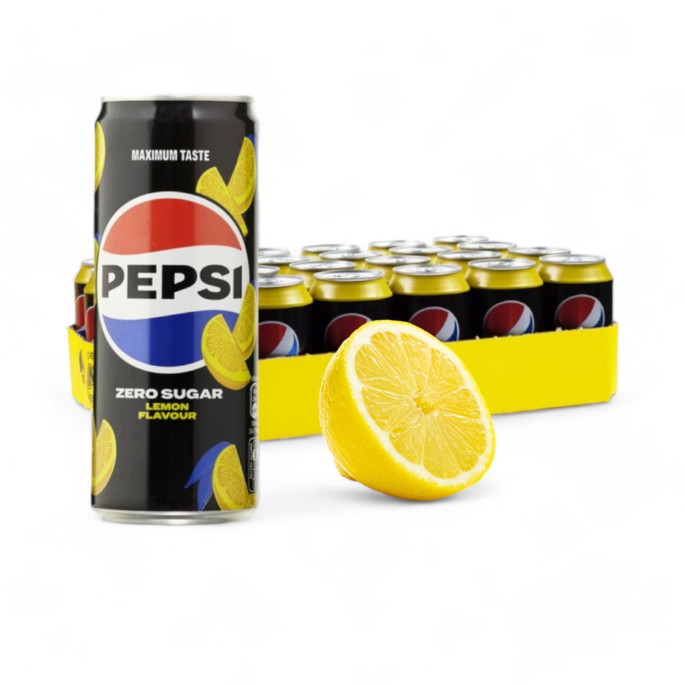 PEPSI MAX CANS 0.33 (24)LEMON