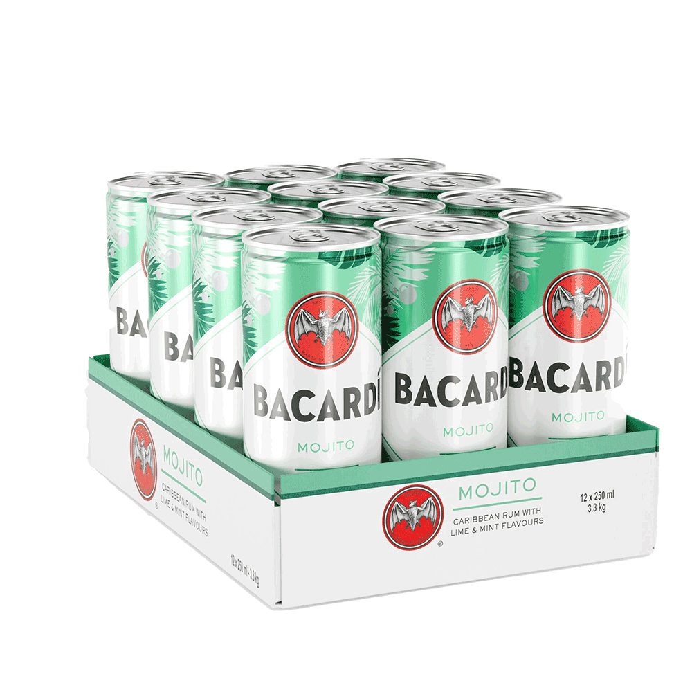 BACARDI MOJITO CANS 0.25 (12)