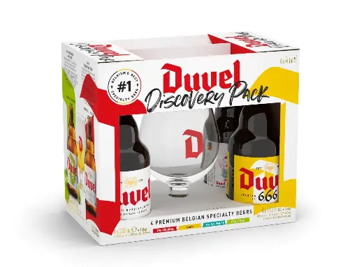 [97072] DUVEL 4 X 1/3 + GLAS MIX