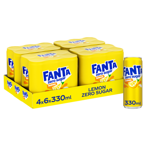 [25035] FANTA LEMON ZERO CANS 0.33(24)