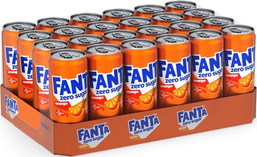 [25006] FANTA ORANGE ZERO 0.33 CANS(24