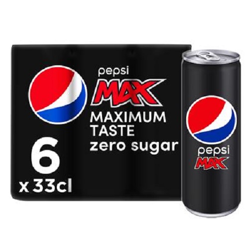 [26068] PEPSI MAX CANS 0.33 (6) SLEEK